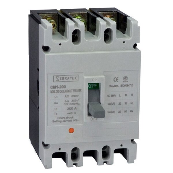 Disjuntor Trifásico | Caixa Moldada Cm1 225l | 200a